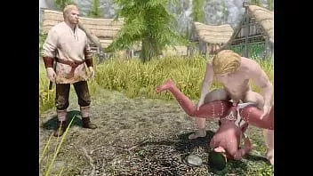 play Skyrim وقحة تضاجع ملكًا وكاهنًا وزوج شخص ما (تجميع موسى)