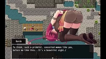 play Makina modder h-scene 02 - makina caduto è legato e convince il leader dei banditi bardo a permetterle di diventare la sua donna attraverso dogeza, l'uso della sua figa in gola e un'enorme sborrata in faccia